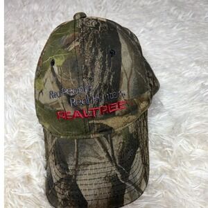 Realtree Camo Hat Signatures Red People Real Hunters Baseball‎ Cap